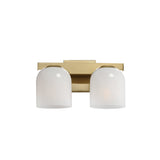 Scoop Bath Vanity Light Natural Aged Brass by Maxim Lighting