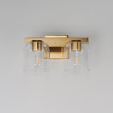 Scoop Bath Vanity Light Natural Aged Brass by Maxim Lighting