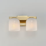 Scoop Bath Vanity Light Natural Aged Brass by Maxim Lighting