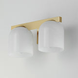 Scoop Bath Vanity Light Natural Aged Brass by Maxim Lighting