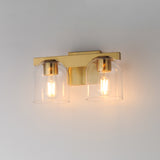 Scoop Bath Vanity Light Natural Aged Brass by Maxim Lighting