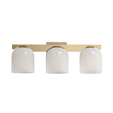 Scoop Bath Vanity Light Natural Aged Brass by Maxim Lighting