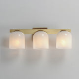 Scoop Bath Vanity Light Natural Aged Brass by Maxim Lighting