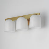 Scoop Bath Vanity Light Natural Aged Brass by Maxim Lighting