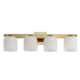 Scoop Bath Vanity Light Natural Aged Brass by Maxim Lighting