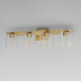 Scoop Bath Vanity Light Natural Aged Brass by Maxim Lighting