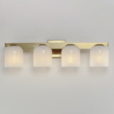 Scoop Bath Vanity Light Natural Aged Brass by Maxim Lighting