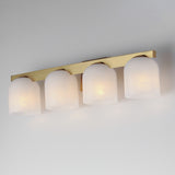Scoop Bath Vanity Light Natural Aged Brass by Maxim Lighting