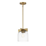 Scoop Flush Mount Pendant Natural Aged Brass by Maxim Lighting