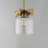 Scoop Flush Mount Pendant Natural Aged Brass by Maxim Lighting