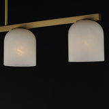 Scoop Linear Suspension Natural Aged Brass by Maxim Lighting