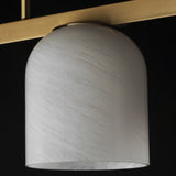 Scoop Linear Suspension Natural Aged Brass by Maxim Lighting