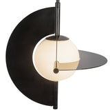 Scorpio Chandelier Glossy Black Opal Glass By Kuzco - Detailed View1