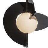 Scorpio Chandelier Glossy Black Opal Glass By Kuzco - Detailed View