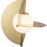 Scorpio Chandelier Metallic Brass Opal Glass By Kuzco - Detailed View