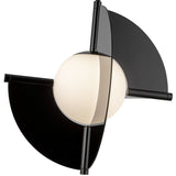 Scorpio Pendant Light Glossy Black Opal Glass By Kuzco - Detailed View