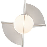 Scorpio Pendant Light Polished Nickel Opal Glass By Kuzco - Detailed View