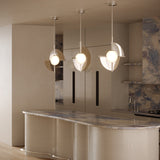 Scorpio Pendant Light Polished Nickel Opal Glass By Kuzco - Lifestyle View