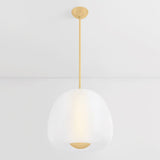Scranton Pendant Light Medium Aged Brass By Hudson Valley - With Light