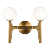 Scriben Wall Sconce 15 Inch Aged Gold Brass