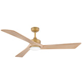 Sculpt 60” LED Smart Fan Hertiage Brass By Hinkley