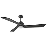 Sculpt 60” LED Smart Fan Matte Black By Hinkley - Side View1