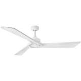 Sculpt 60” LED Smart Fan Matte White By Hinkley - Side View1