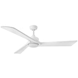 Sculpt 60” LED Smart Fan Matte White By Hinkley - Side View2