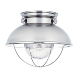 Sebring Outdoor Flush Mount By Brushed Stainless Genration Lighting