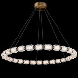Seduction Chandelier Medium Aged Brass By Schonbek Forever - Front View