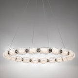 Seduction Chandelier Small Polished Nickel By Schonbek Forever - Lifestyle View