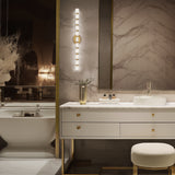 Seduction Vanity Light Aged Brass Medium By Schonbek Forever - Lifestyle View2