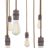 Sela Chandelier - Antique Brass