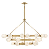 Selene Double XL Multi Tier Chandelier - Lacquered Brass - by Fredrick Ramond
