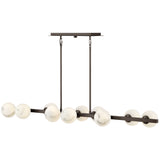 Selene Linear Suspension 10 Lights Black Oxide By Frederic Ramond