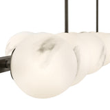 Selene Linear Suspension 14 Lights Black Oxide By Frederic Ramond - Detailed View