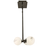 Selene Linear Suspension 14 Lights Black Oxide By Frederic Ramond - Side View1