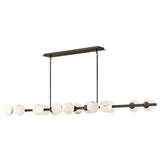 Selene Linear Suspension 14 Lights Black Oxide By Frederic Ramond