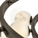 Selene Multi Tier Chandelier Black Oxide By Frederic Ramond - Detailed View