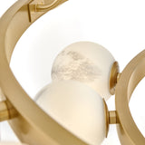 Selene Multi Tier Chandelier Lacquered Brass By Frederic Ramond - Detailed View