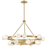 Selene Multi Tier Chandelier Lacquered Brass By Frederic Ramond - Down View