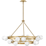 Selene Multi Tier Chandelier Lacquered Brass By Frederic Ramond - Front View1