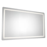 Seneca Frameless LED Lighting Mirror Large By Kuzco Side View
