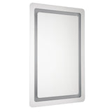 Seneca Frameless LED Lighting Mirror Small By Kuzco Side View