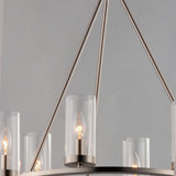 Sentinel Chandelier Satin Nickel by Maxim Lighting