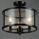 Sentinel Semi-Flush Mount Black by Maxim Lighting