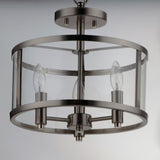 Sentinel Semi-Flush Mount Satin Nickel by Maxim Lighting
