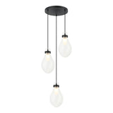 Seranna Chandelier 3 Light Matte Black