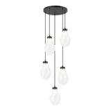 Seranna Chandelier 5 Light Matte Black