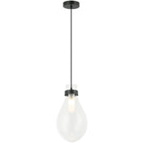 Seranna Pendant Light Medium Matte Black By Matteo